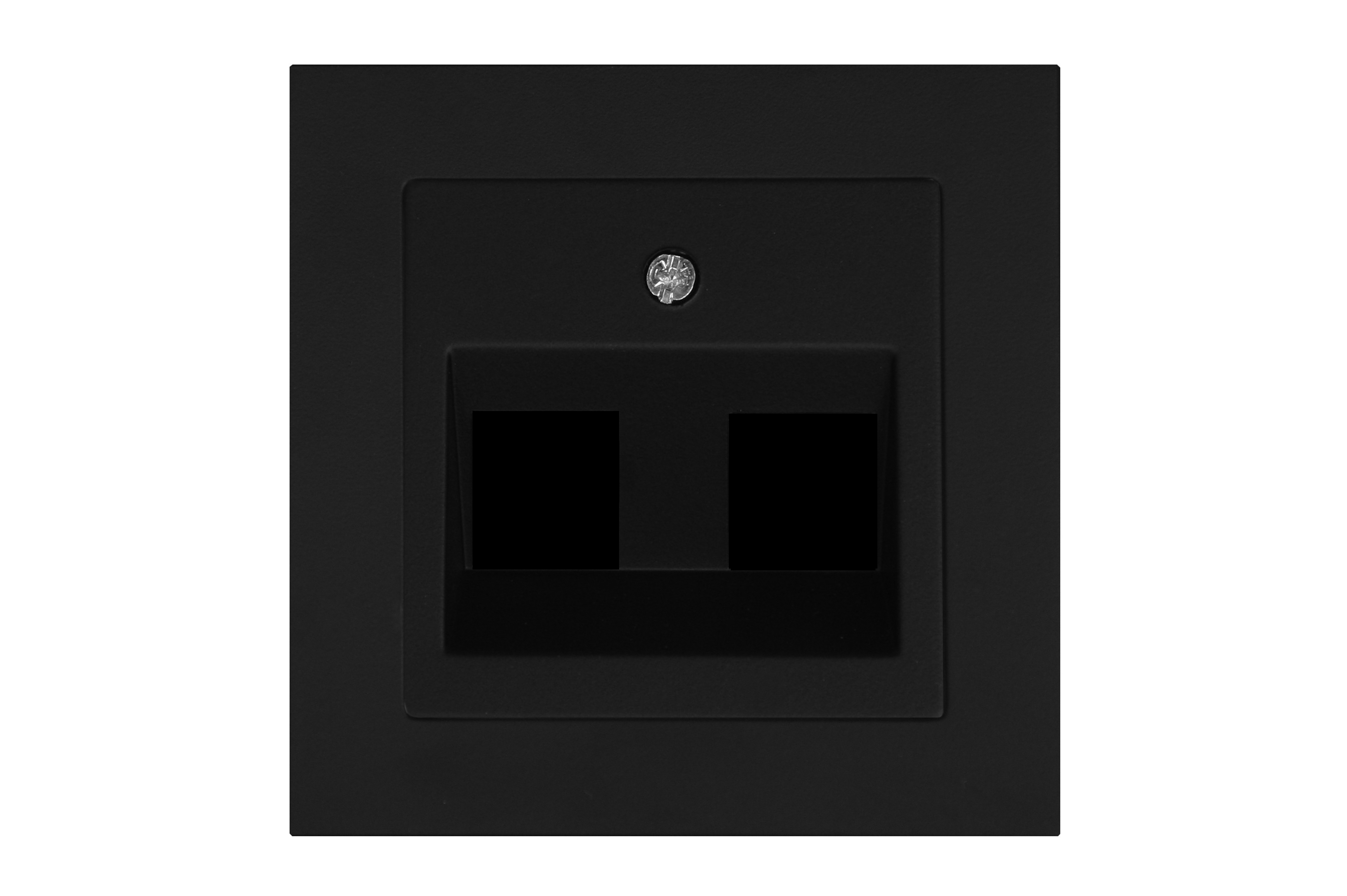 Apdaila (su atrama) 2-viems “keystone” tipo lizdams, tvirtinimas kampu: komp/telef/TV/HDMI/USB
