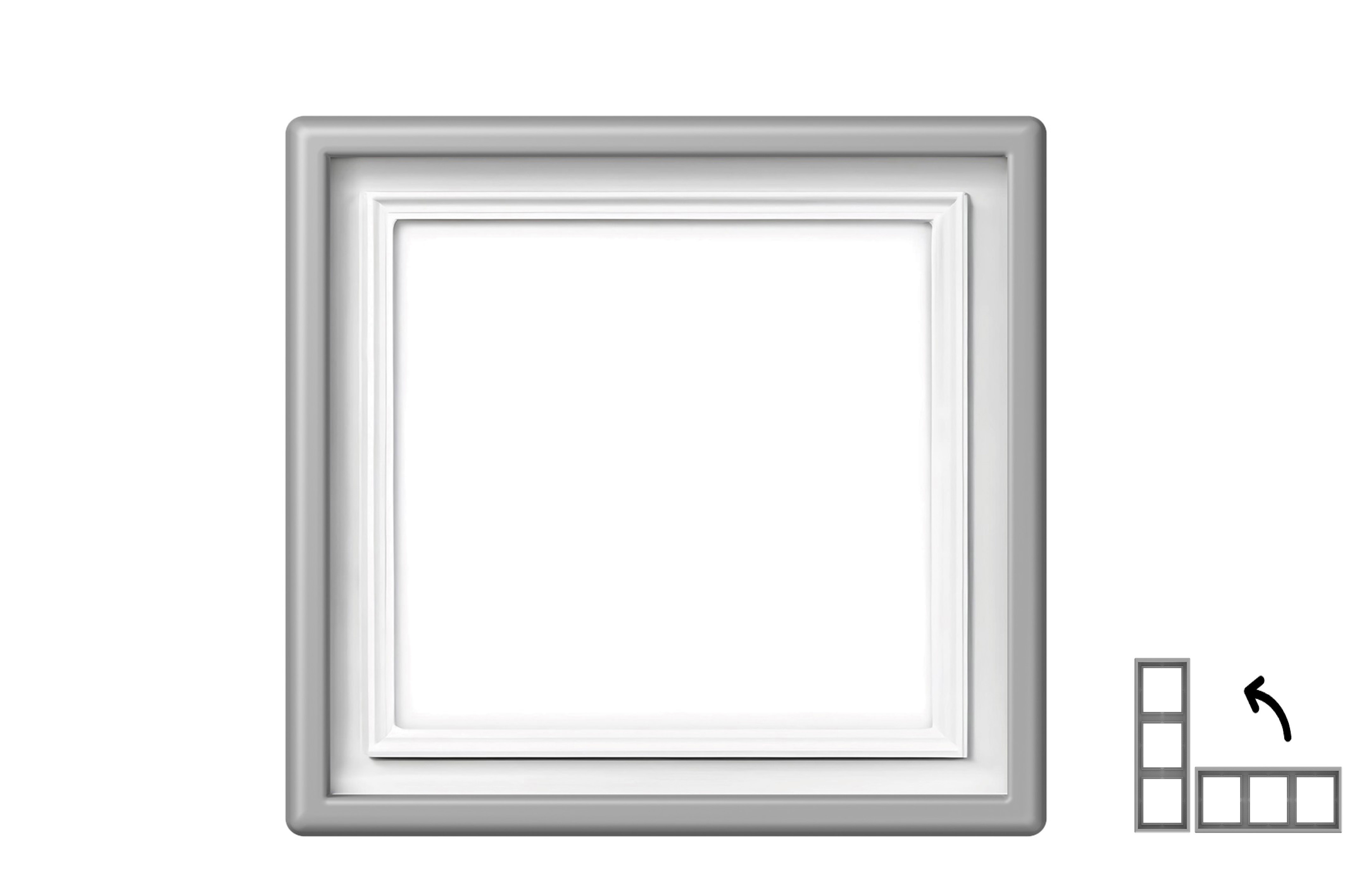 1-nos vietos rėmelis. Discreet Grey. K14-445-01.S_GM