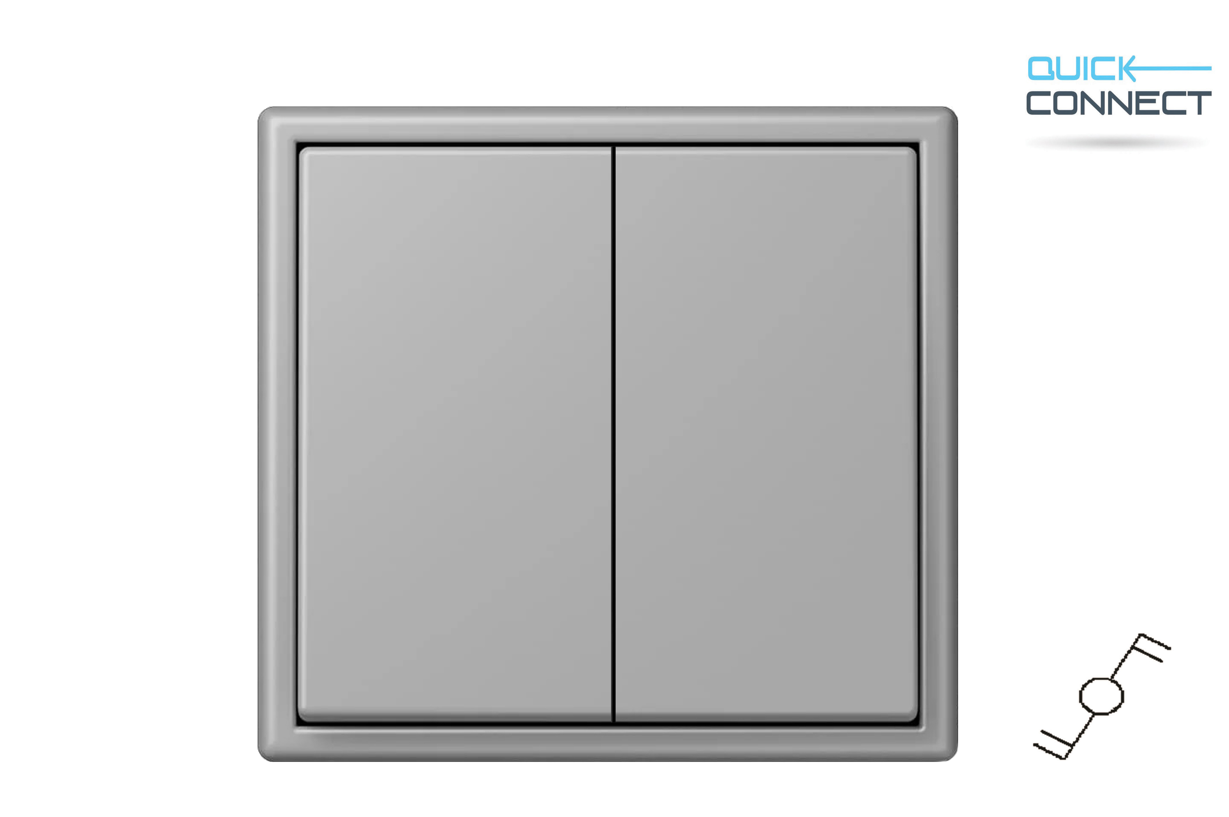 2kl. perjungiklis. "Profi" su spyruokliniais pajungimo kontaktais, be rėmelio.IP6+6.10-201-01.S_GM