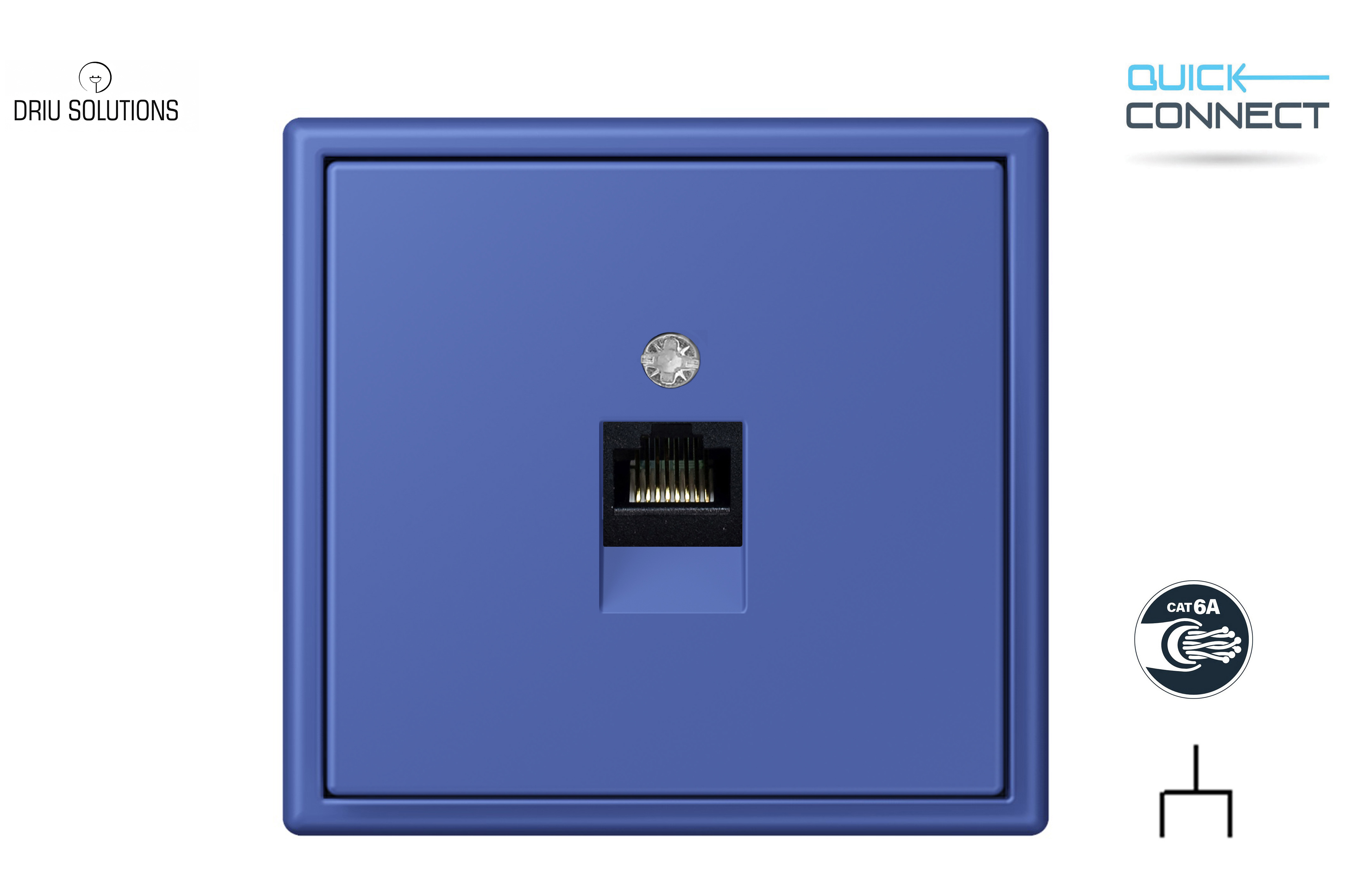Kompiuterinis  lizdas RJ45 kat.6a. IKL-001-01.S_BO
