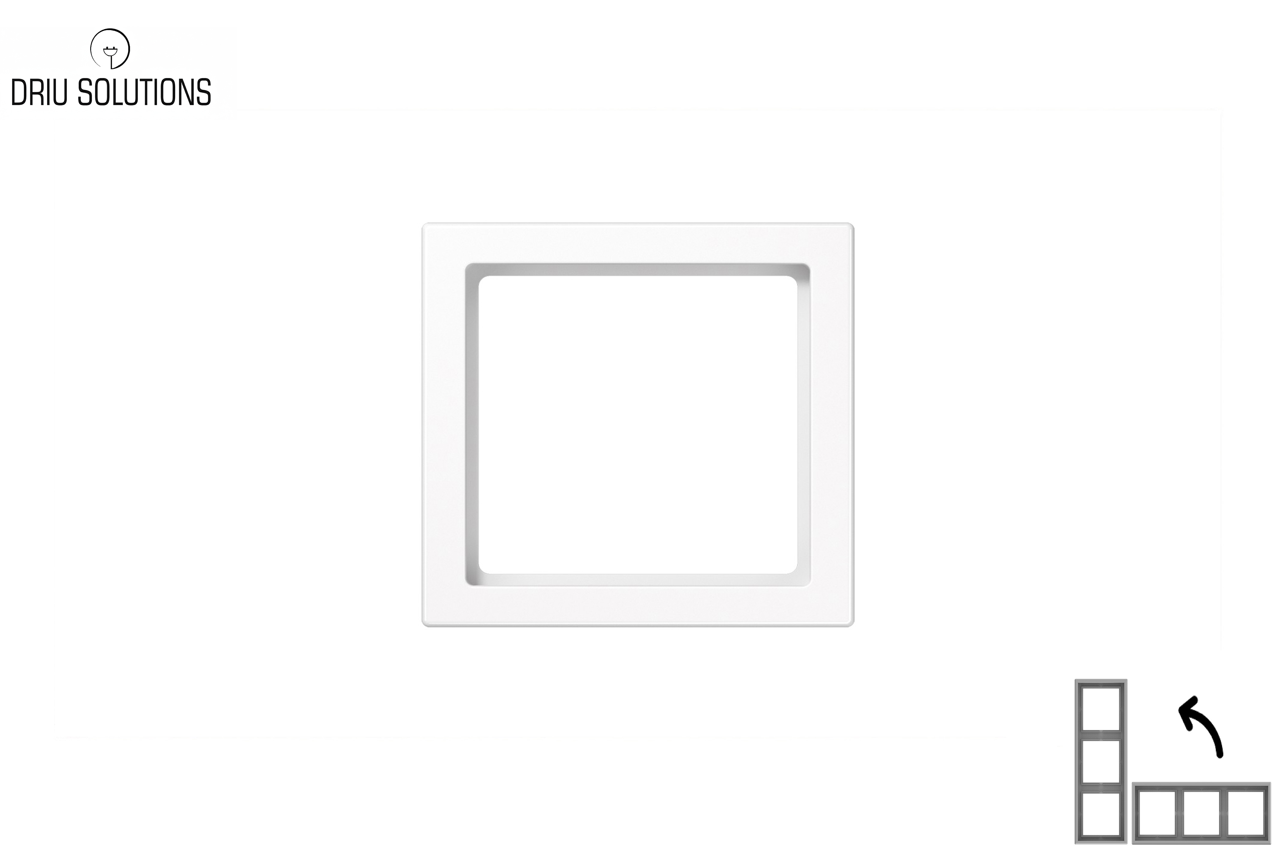 Tarpinis remelis Superior balta mat. sp. 71x71mm.termostatams Comfort Eco 19115948. TR-961.S_WM