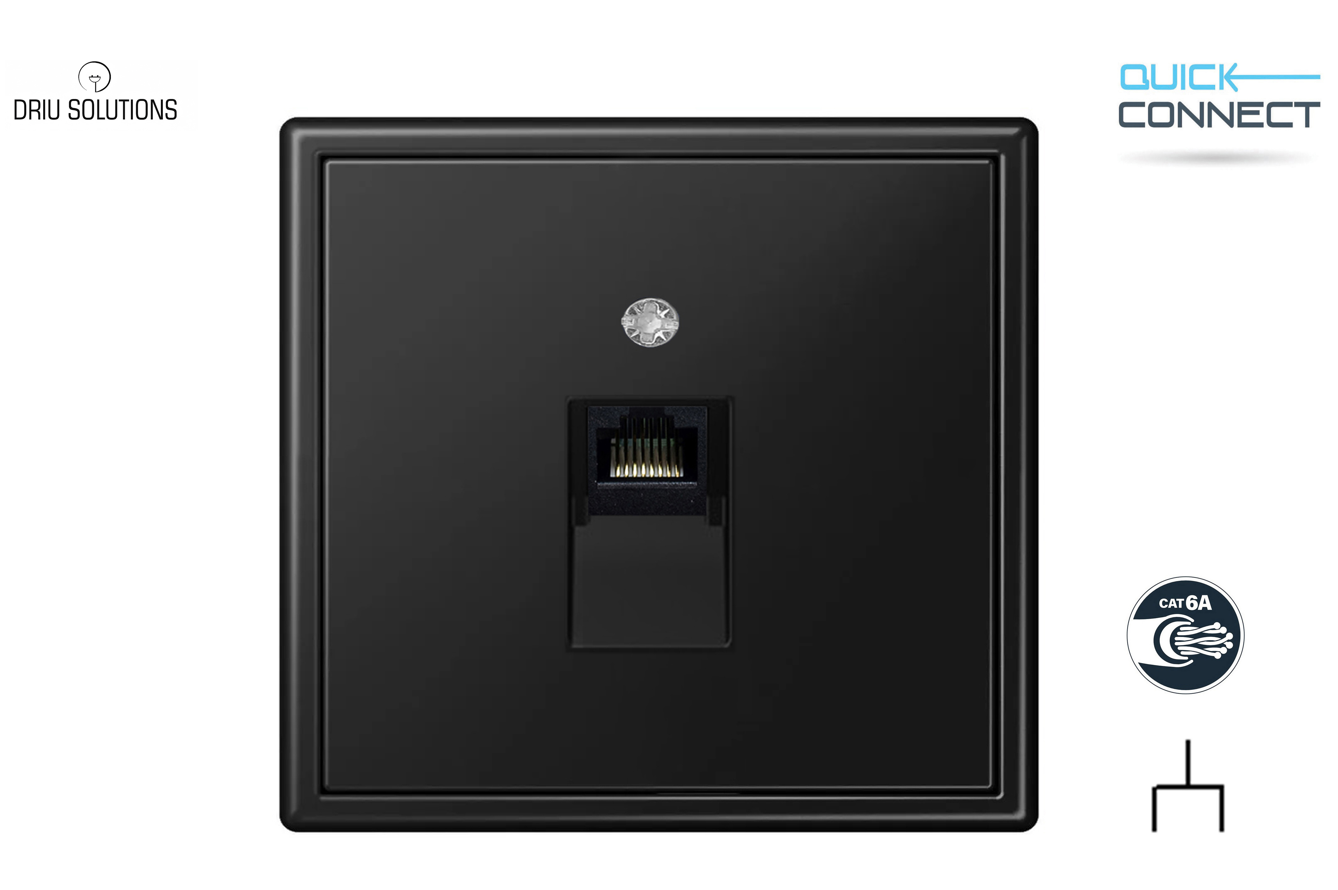 Kompiuterinis lizdas RJ45 kat.6a. IKL-001-01.M.SWM